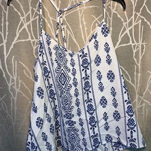 Hollister Flowy Crop Top Spaghetti Straps